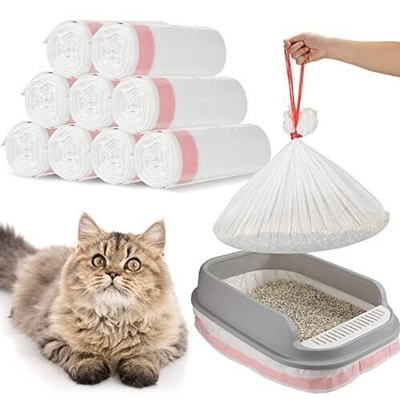 PLA PBAT Material Struktur Wärmesiegel 15 Mikrometer Kompostierbare Haustier-Kaka-Taschen für Hunde und Katzen
