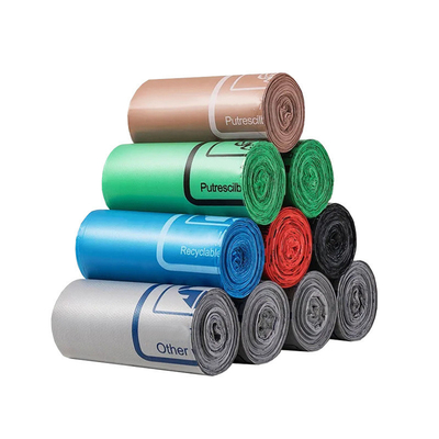 Wiederverwertete Materialien Sternzeichen PE Plastikmüllsäcke auf Rollen für ein umweltfreundliches Leben