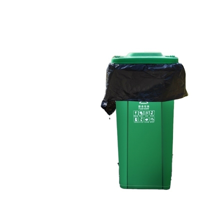 Produkte für den industriellen Haushalt Boden-Gusset-Tasche 200G Schwerlast-Schwarze Müllsäcke