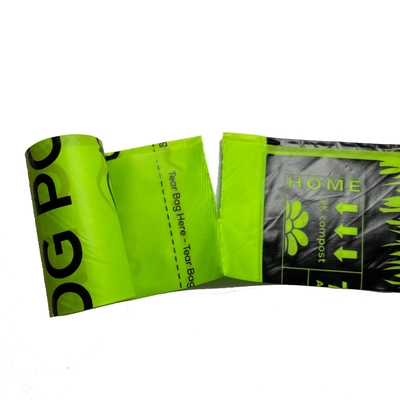 Personalisiertes Logo Biomaterial Hunde Kot auf Rollen mit Flexo-Druck