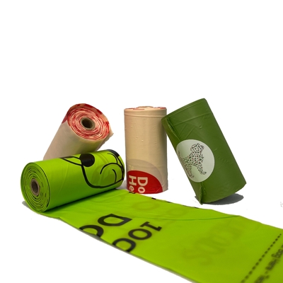Personalisiertes Logo Biomaterial Hunde Kot auf Rollen mit Flexo-Druck