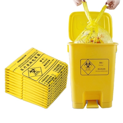 Bequeme HDPE-Plastiktüte für die Verpackung von medizinischen Abfällen