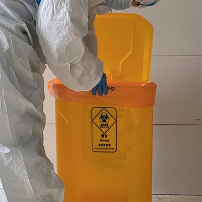 1 Tonnen individuell angepasstes Logo Medizinische Auskleidungstüte Tasche Direkt Gelbe Sicherheits-HDPE Akzeptierte Taschen CN SHN