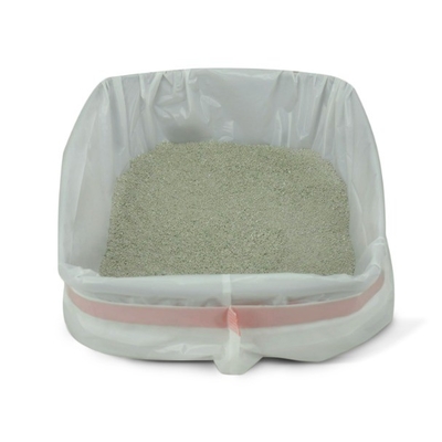 Bestellungen nach Maßnahme akzeptiert Jumbo Kitty Litter Box Liner mit Ziehseilverschluss in Beige