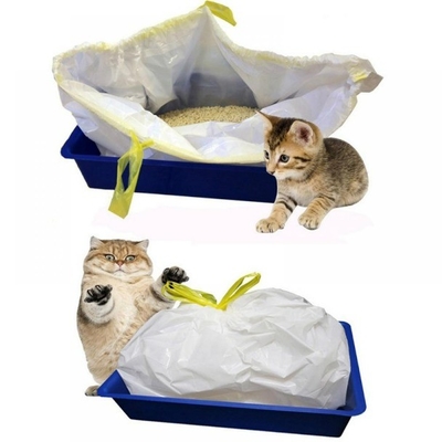 Bestellungen nach Maßnahme akzeptiert Jumbo Kitty Litter Box Liner mit Ziehseilverschluss in Beige