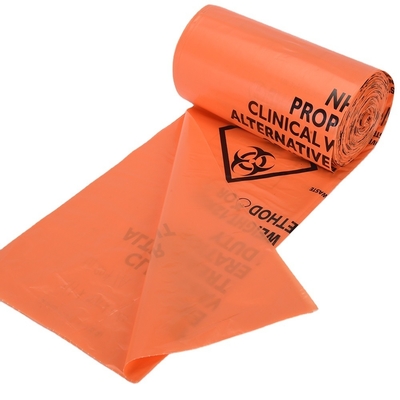 Medizinische Müllbeutel Wärmesiegel LDPE/HDPE Plastik Einwegmüllbeutel für Laborkrankenhäuser