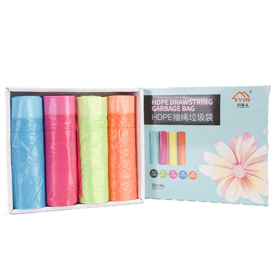 Lebensmittelpaket Ziehseile Müllsack mit geradlinigem Haardesign und Flexo-Druck