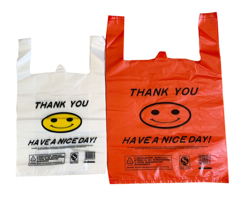Kunststoffbeutel T-Shirt Einkaufstasche Hergestellt von mit 5-100 mic Dicke HDPE/LDPE/LLDPE