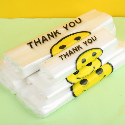 Kunststoffbeutel T-Shirt Einkaufstasche Hergestellt von mit 5-100 mic Dicke HDPE/LDPE/LLDPE
