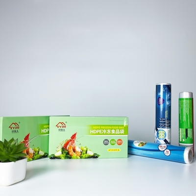 Geprägte Oberflächen-PE-Plastik-Lebensmittelverpackungstüten Rolltaschen für die Lagerung und Verpackung von Lebensmitteln
