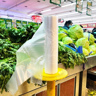 Zusammengestellte Farbe HDPE Plastik-Food-Verpackungstüte Rolltaschen mit individueller Dicke