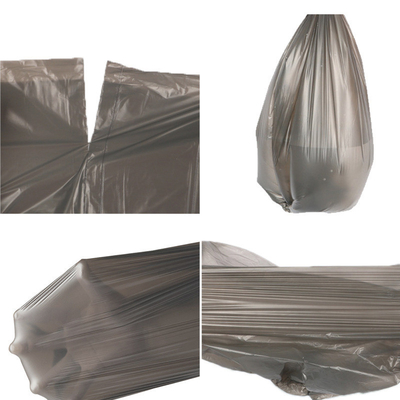 5-100 Mikrometer Dicke Schwarze Müllsäcke Weste-Stil-Storage-Tasche für die Hausmüllsicherheit