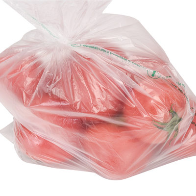 Durchsichtige HDPE Lebensmittelverpackung Flachbeutel auf einer Rolle Für Obst Gemüse Brotprobe