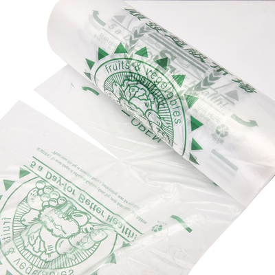 Durchsichtige HDPE Lebensmittelverpackung Flachbeutel auf einer Rolle Für Obst Gemüse Brotprobe
