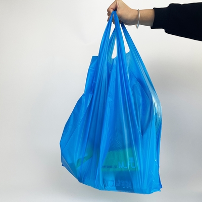 T-Shirt-Griff Plastikmüllbeutel auf Rollen für HDPE/LDPE-Materialstruktur