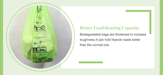 Recyclingmaterialien 100% biologisch abbaubarer Plastikmüllsack mit anpassbarem Design