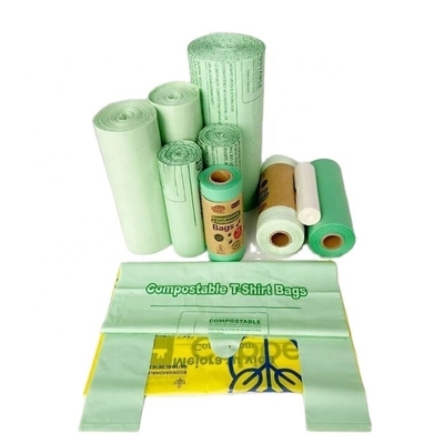 Recyclingmaterialien 100% biologisch abbaubarer Plastikmüllsack mit anpassbarem Design