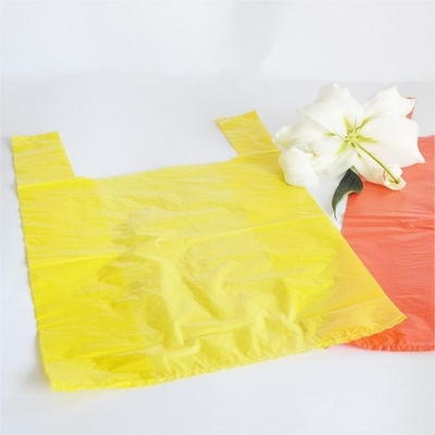 HDPE Offset-Druck T-Shirt-Taschen für den Versand in Schwarz/Weiß/Clear