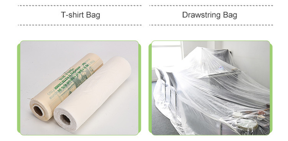 Zusammengefügte Kompostierbare Tasche für andere Haushaltsprodukte aus recycelten Materialien