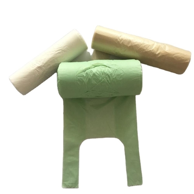 Recycling-Materialien Maisstärke T-Shirt Plastik-Einkaufstasche aus mit individueller Bestellung