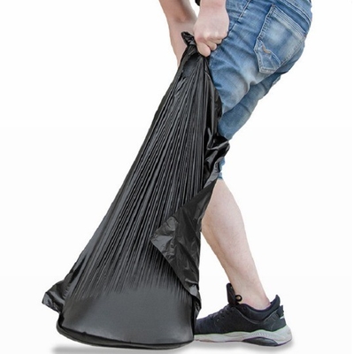 5-50 Mikron Dicke HDPE/LDPE/LLDPE Schwarzer Müllsack für Kundenbedarf
