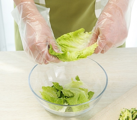 PE-Kunststoffhandschuhe zum Reinigen zum Kochen zum Grillen DIY Außenmaterial Polyester Babysitterzimmer