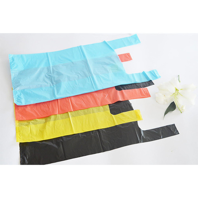 Customized T-Shirt Bags for Shopping Green or As Request 5-100 Mic Dicke