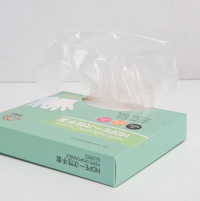Lebensmittelhandhabung Gelegenheit Auswahl PE Kunststoff HDPE Einweghandschuhe in Transparent