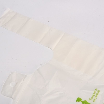 Quadratische Untertasche für benutzerdefiniertes Logo Farbe Verpackung Plastik-T-Shirt biologisch abbaubare Taschen