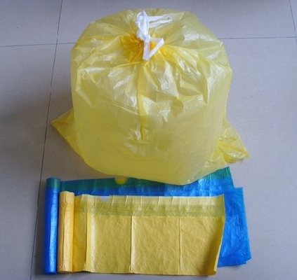 Offset-Druck-Drawstring Müllsäcke für Müllcontainer Liner in 5-50 Mic Dicke