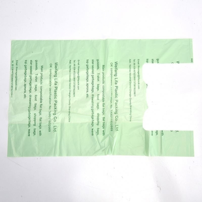 100% biologisch abbaubare, kompostierbare T-Shirt-Taschen mit Sternzeichen auf Rollen für die Abfallentsammlung