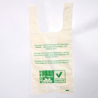 Biologisch abbaubare T-Shirts für den Einkauf, Verpackungen, Plastiktüten mit Griff für den Supermarkt