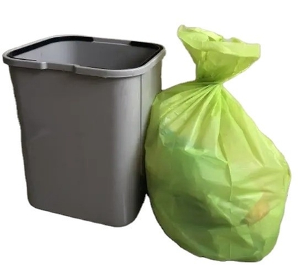 Grüner und kundenspezifischer, biologisch abbaubarer Müllbeutel aus Maisstärke für ökologische Lösungen