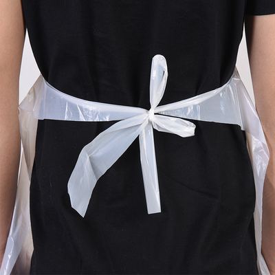 Klassifizierung S M L Größe Klare Schürze Transparente Tischschürze Weiße Schürze mit Handtuch