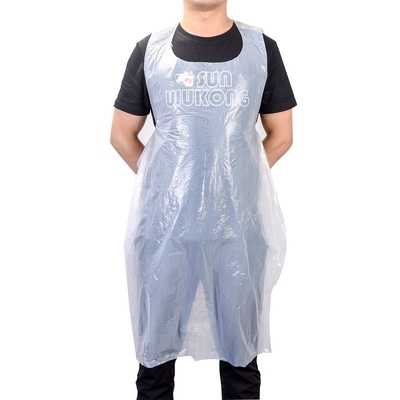 Klassifizierung S M L Größe Klare Schürze Transparente Tischschürze Weiße Schürze mit Handtuch