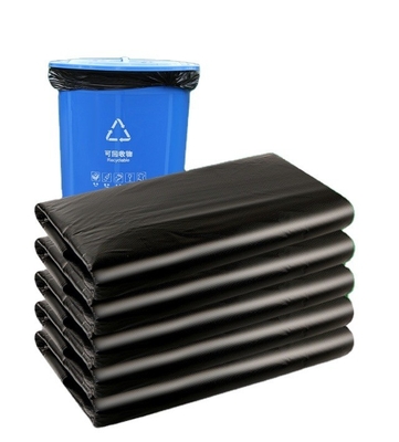 Trashbag Roll Extra Dicke Schwerlastschwarze Mülltasche Behälter Liner 5-100 Mikron Dicke