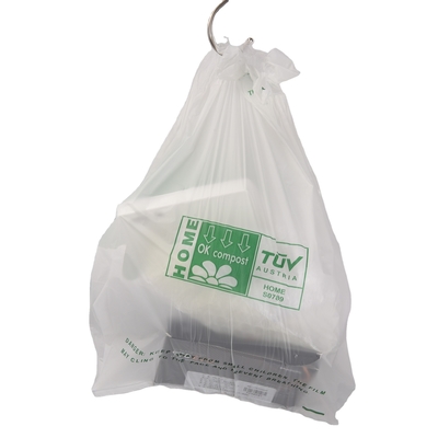 PBAT/PLA/stärke biologisch abbaubare Plastiktüte mit grüner Farbe und individuell angepasster Größe