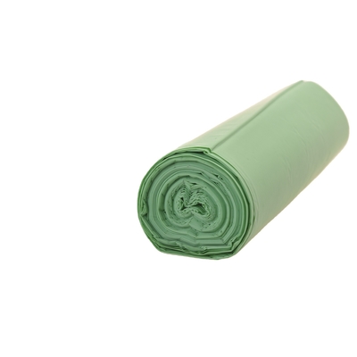 PBAT/PLA/stärke biologisch abbaubare Plastiktüte mit grüner Farbe und individuell angepasster Größe