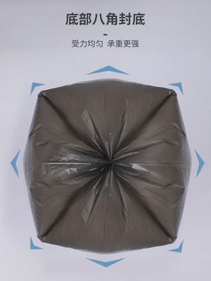 Schwarze HDPE/LDPE/LLDPE-Stäre-versiegelte Müllsäcke für Büromüllkorb-Verschlüsse