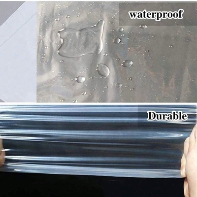 50,5-12,5 Mikron Dicke Tisch-Plastikstaubdeckung für transparente Einwegmöbel