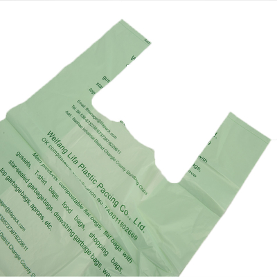 Bequeme biologisch abbaubare Stehtasche für Erdbeermarmelade Donuts aus PLA-Material