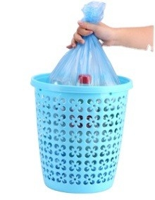 Hauswirtschaftliche PE-Plastikmüllsäcke in Rollen mit OK-Kompost-Zertifikat