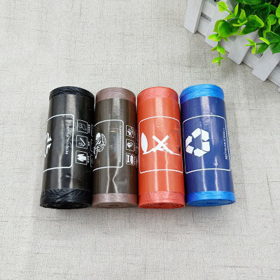 Custom Logo Schwarzer Mülleimer Träger Ablehnung Säcke Liner Taschen für biologisch abbaubaren Abfall Müll