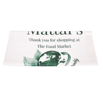 Logo-Druck PET PETAL PE Custom Plastikbeutel mit Flexiloop-Griff und Custom-Druck