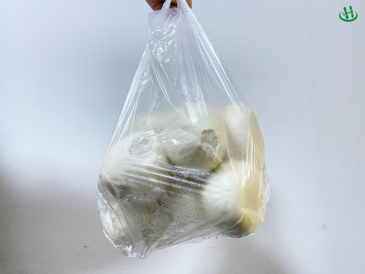 Transparente HDPE-Taschen für Gemüsescheide HDPE/LDPE/LLDPE-Supermarkt-Kunststofftüten Rollen