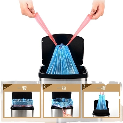Anpassungslogo HDPE/LDPE/LLDPE Kunststoff-Ziehseile Mülltonnen Müllsäcke für Schwerlast