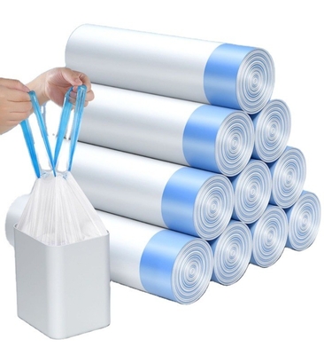 Hauswirtschaftliche Schnürsäcke Müllsack Plastiksack mit eigenem Logo und individuellem Logo