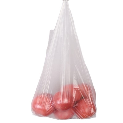 Kleiner Supermarkt Plastikbeutel auf Rollen für trockene Lebensmittel Frischheitsschutzpaket Grün