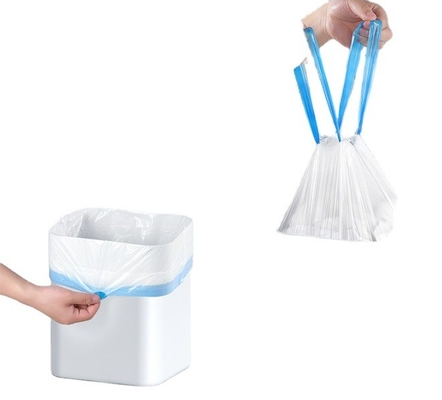 Anpassungslogo Akzeptiert Anpassung Ziehseile Plastikmüllbeutel mit Ziehseile