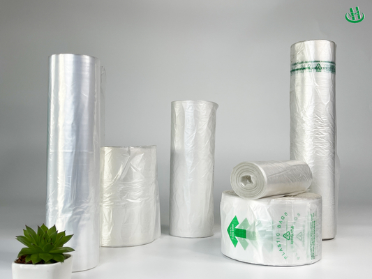Verdickte Plastiktüte für den Haushalt 5-100 Mikrometer Dicke Vierfarbige Weste Müllsortierung